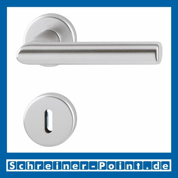 Hoppe Amsterdam Aluminium Objekt-Garnitur Rosettengarnitur F1 Natur, 1400F/42/42KVS, Benutzungskategorie 4, 3150151, 3150186, 3150207, 3150258